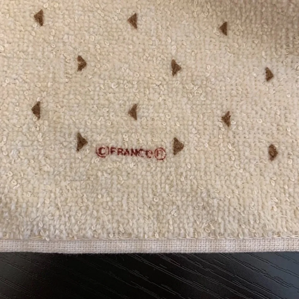 Vtg First Edition‎ by Franco Mushroom Terrycloth Kitchen Hand/Dish Fringed Towel